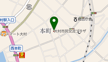 大村市民交流プラザ プラザおおむらの地図画像