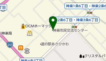 旭川市神楽公民館の地図画像