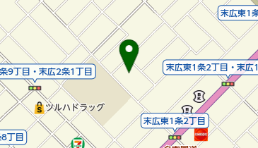 旭川市末広公民館の地図画像