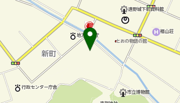 遠野市 遠野地区センターの地図画像