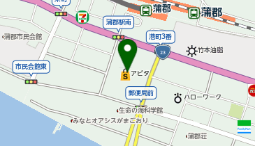 ホームドライ アピタ蒲郡店の地図画像