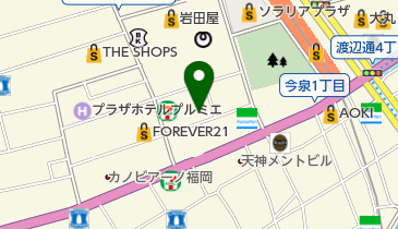 THE FAITH(ザ フェース) 天神店の地図画像