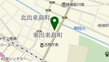 からあげ専門店から家の地図画像