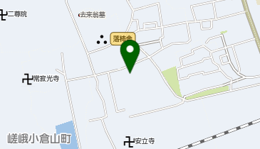 さがの楓カフェの地図画像
