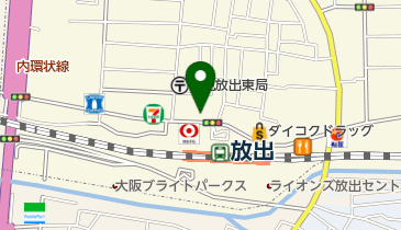ノムラクリーニング 放出店の地図画像