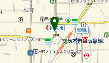 ノムラクリーニング 阪急茨木市駅前店の地図画像