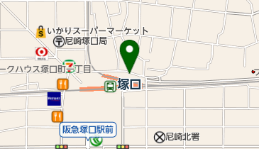 闇市 塚口店の地図画像