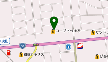 コープドラッグ さつない店の地図画像