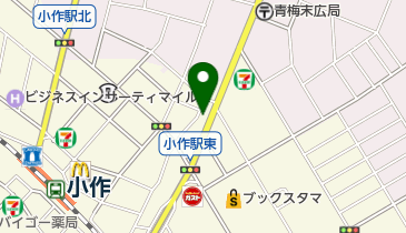 羽村小作動物病院の地図画像