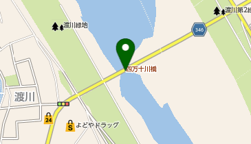 四万十川橋(赤鉄橋)の地図画像