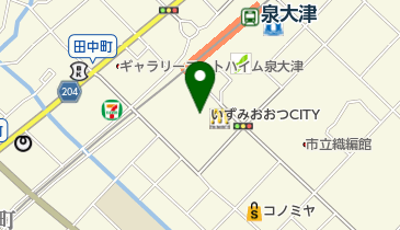 ノムラクリーニング いずみおおつCITY(シティ)店の地図画像