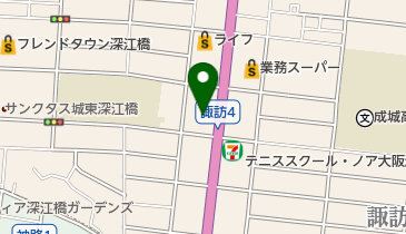 Pitness(ピットネス) 深江橋店の地図画像