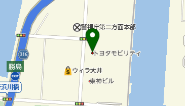 東京トヨタ自動車株式会社 勝島店の地図画像