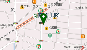 ユザワヤ 松坂屋高槻店の地図画像