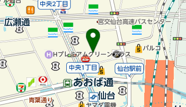 洋麺屋五右衛門 仙台名掛丁店の地図画像