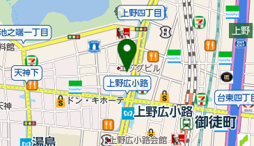 エステティック ミス・パリ 上野店の地図画像