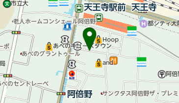 やせる専門店 ミスパリダイエットセンター 天王寺店の地図画像