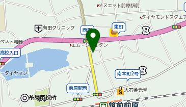ハニー東京クリーニング 前原本店の地図画像