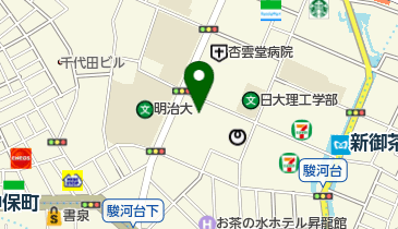 日本大学病院の地図画像