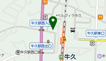 カットファクトリー 牛久店の地図画像