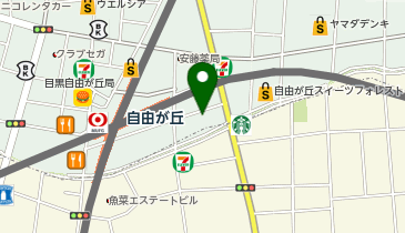 洋麺屋五右衛門 自由が丘店の地図画像