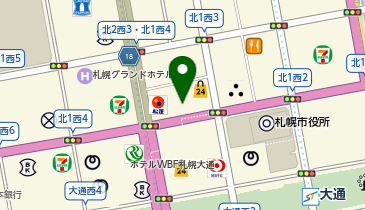 大黒屋 札幌店の地図画像