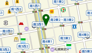 二条かに市場の地図画像