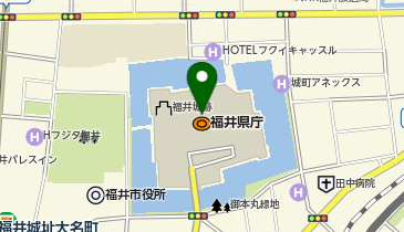 福井県庁舎 産業労働部 労働政策課の地図画像