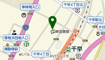 千早音楽・演劇練習場の地図画像