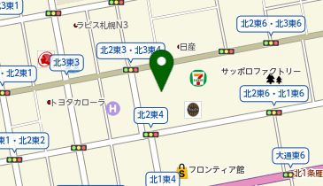 札幌開拓使麦酒・賣捌所 サッポロファクトリー店の地図画像
