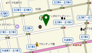 札幌市中央市税事務所の地図画像