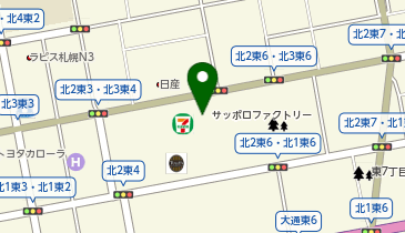 北洋銀行苗穂支店・札幌東支店の地図画像