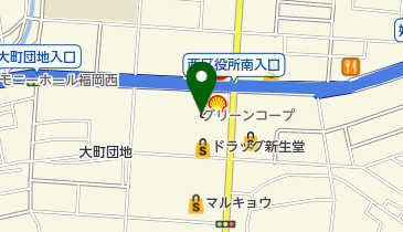 グリーンコープ生協ふくおか 姪浜店の地図画像