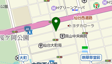 仙台画材サンタロットの地図画像