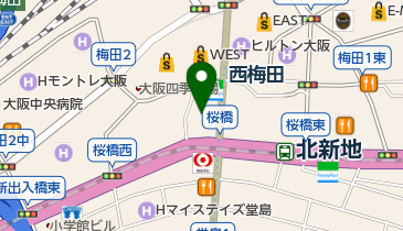 大阪シティ信用金庫 梅田支店の地図画像