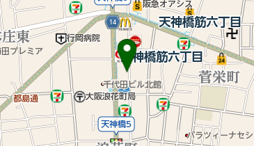 Natural Garden(ナチュラル ガーデン) 天神橋本店の地図画像