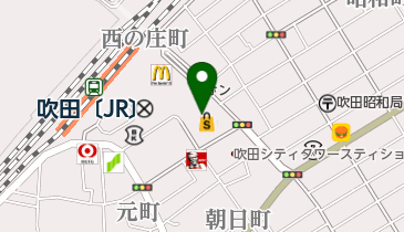 ラパックスワールドイオン吹田店の地図画像