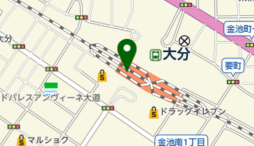JR九州 大分支社の地図画像