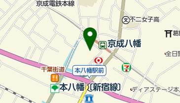 idecafe(イデカフェ) 京成八幡駅前店の地図画像