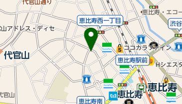 KAJA DESIGN(カジャ デザイン) 恵比寿サテライトオフィスの地図画像