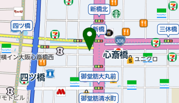 NARIS BEAUTY STUDIO De I'm(ナリス ビューティー スタジオ デ アイム) 心斎橋店の地図画像