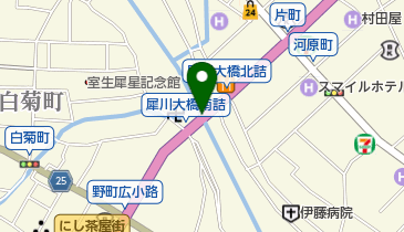 犀川大橋の地図画像