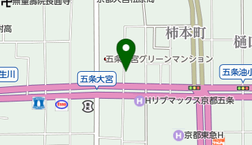 京町家 楽遊 堀川五条の地図画像