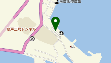 高戸海水浴場の地図画像