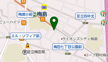 CFAKids(シー エフ エー キッズ) 梅島校の地図画像