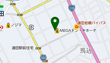 和真メガネ MEGA(メガ)ドン・キホーテ蓮田店の地図画像