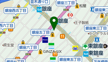 NISSAN CROSSING(ニッサン クロッシング) GINZA PLACE店の地図画像