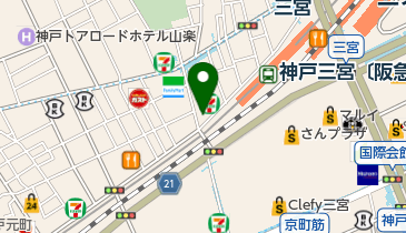 鳴門鯛焼本舗 阪急三宮駅前店の地図画像