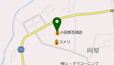 アリスクリーニング 小田原百貨店山北店の地図画像