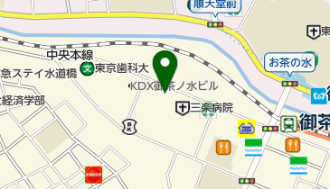 千代田区障害者福祉センターえみふるの地図画像